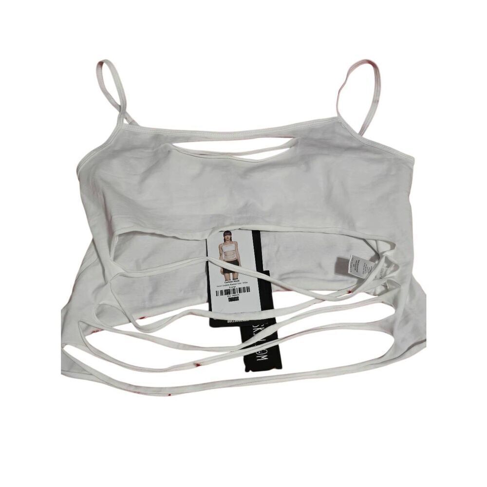 Current Mood Slashed Cutout Cropped Tank
